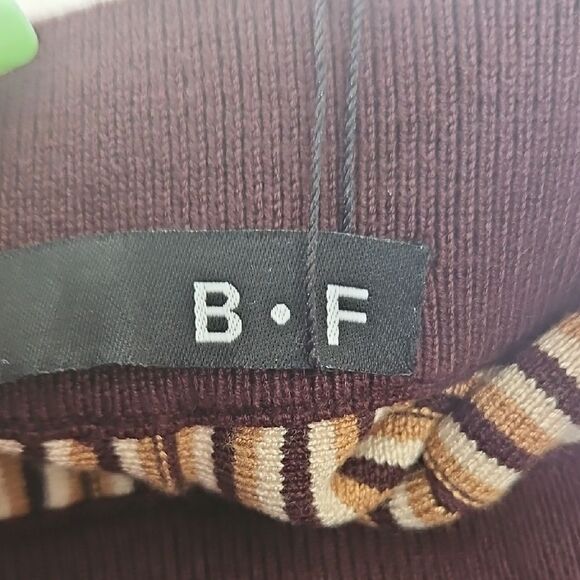 Tan and Brown Pleated Midi A-Line Skirt - Picture 6 of 16